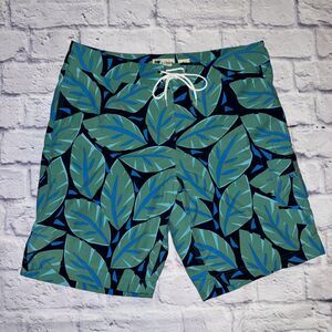 J.CREW Men’s‎ Swimwear Swim Shorts Size 31 Tropical Palm Print Fully Lined